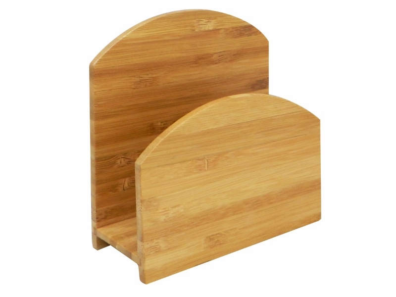 Custom-made Artisanal Bamboo Napkin Holder - Eco-friendly Dining Organizer